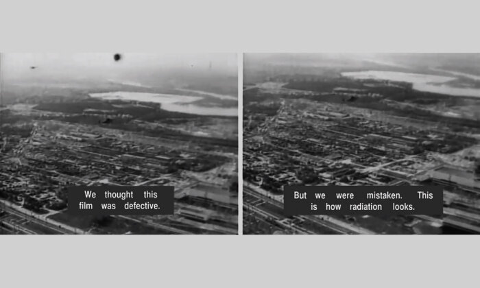 Film stills from "Chernobyl: Chronicle of Difficult Weeks," Vladimir Shevchenko, 1986, 54 minutes.