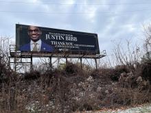 Black Hitler billboard