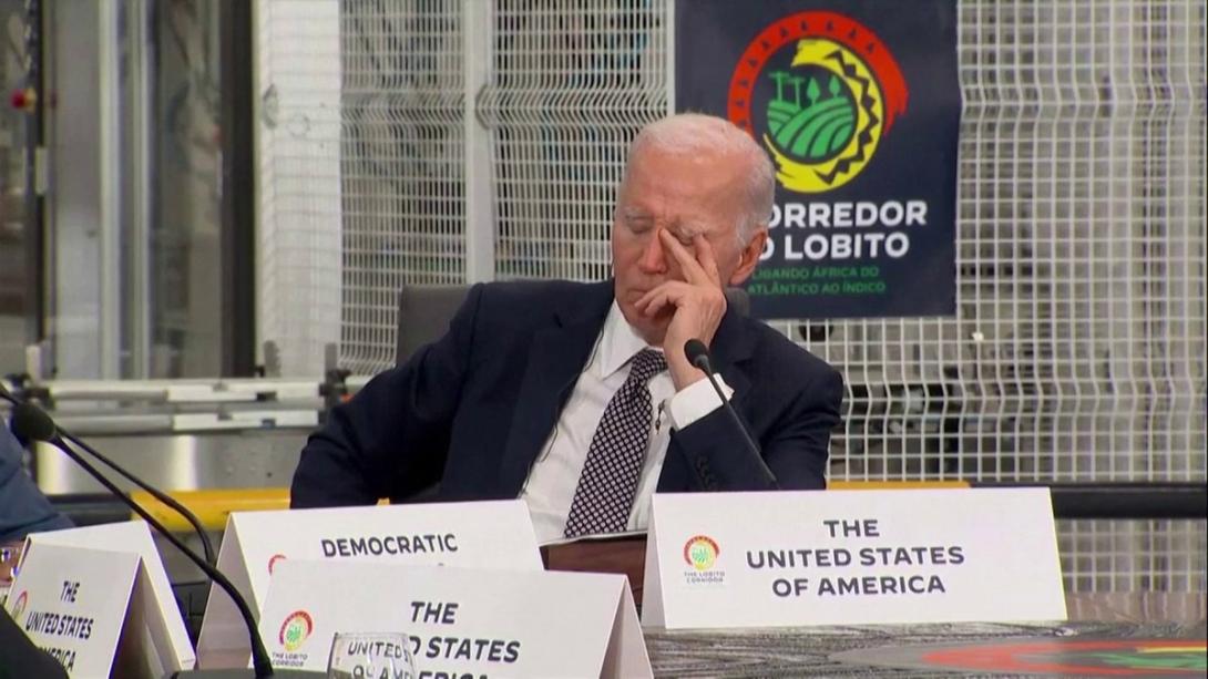 Biden napping